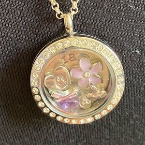 Origami Owl Locket Necklace and Charms